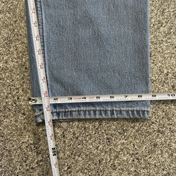 Levis 550 Jeans Mens 36x34 Relaxed Fit Tapered Leg Light Wash Denim Cotton - Picture 10 of 10